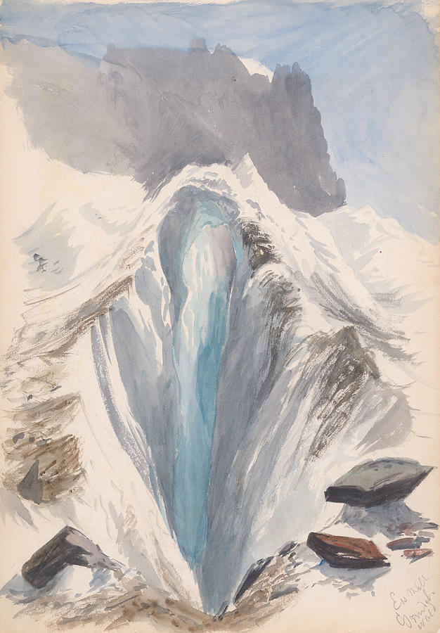 Eismeer, Grindelwald Drawing by John Singer Sargent