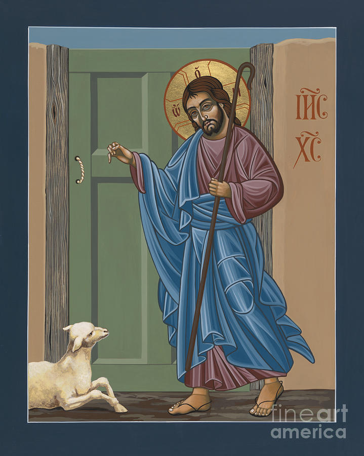 Jesus Christ Painting - El Buen Pastor 188 by William Hart McNichols