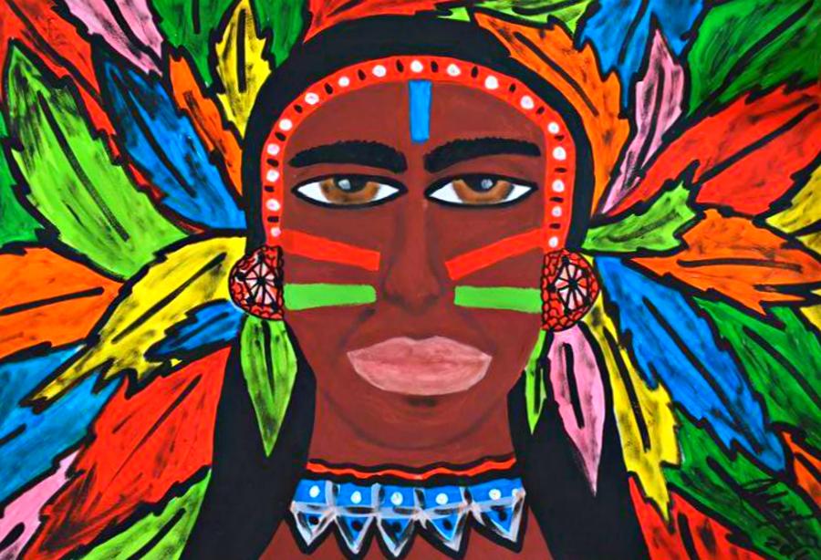 El cacique Painting by Adaylis Pis