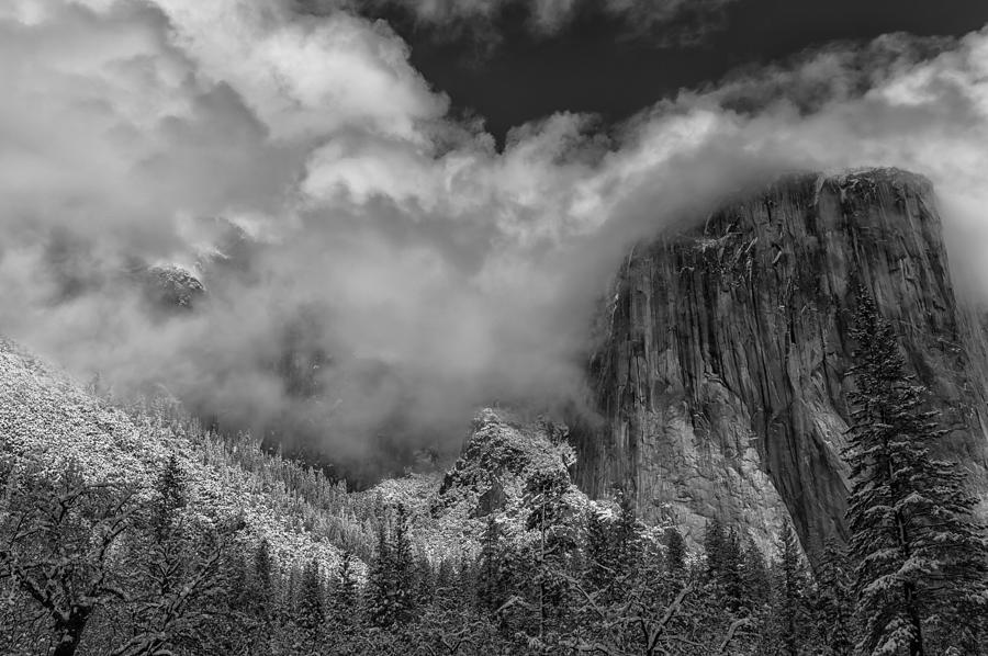 El Capitan and The Stormy Clouds Photograph by Jonathan Nguyen