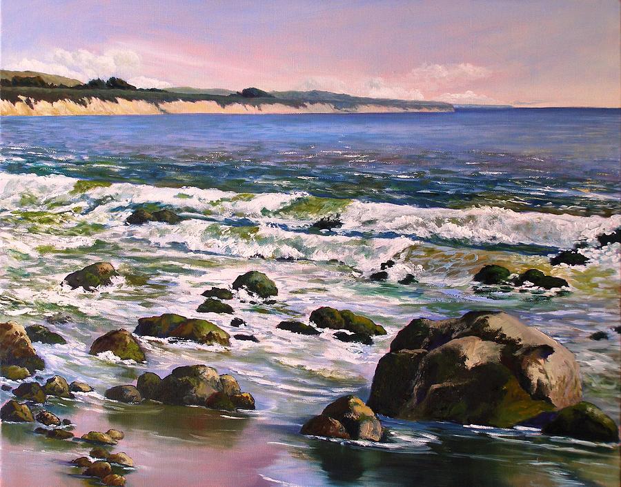Rocks Painting - El Capitan Beach #1 by Dorothy Nalls