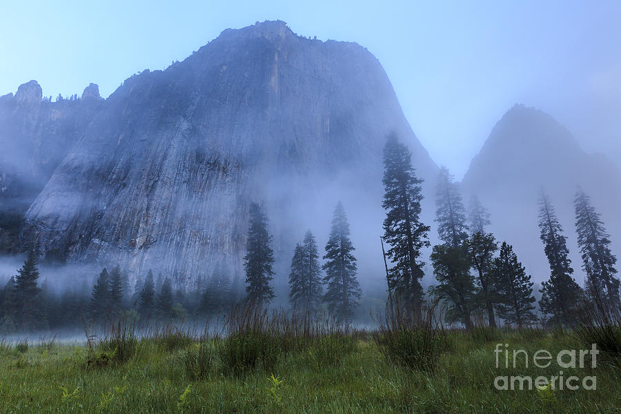 Yosemite National Park Photograph - El Capitan in Fog by Ben Graham
