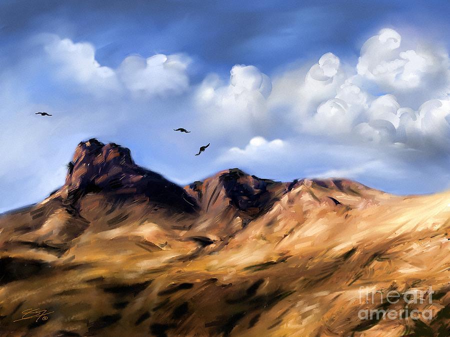 Landscape Painting - El Capitan by Artificium -