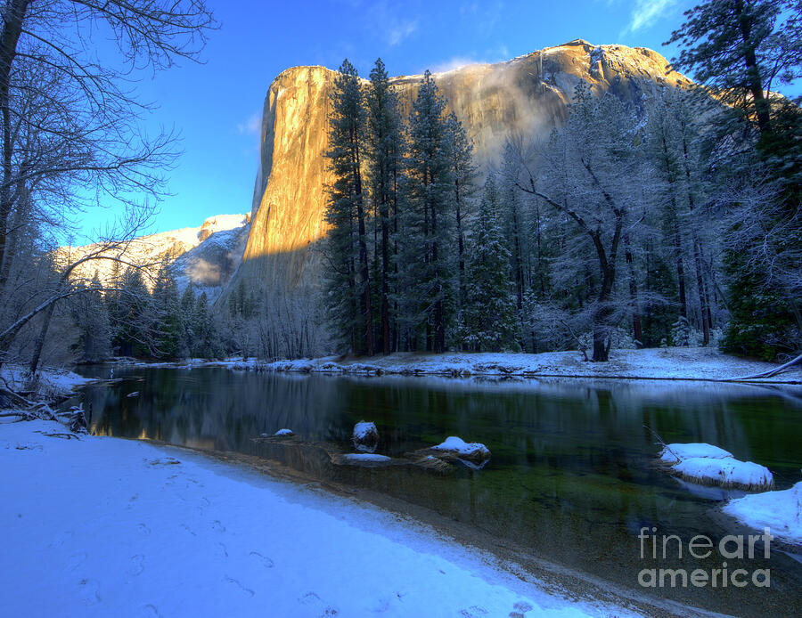 El Capitan Winter Yosemite National Park II Photograph by Wayne Moran