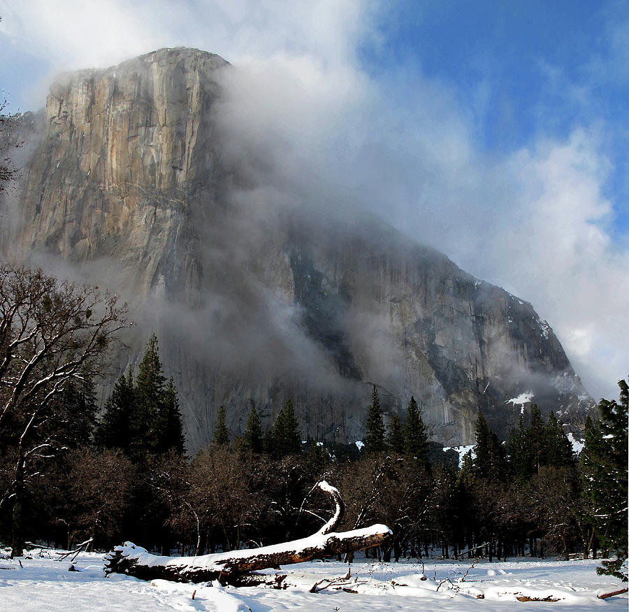 El Capitan Yosemite Clearing Storm Photograph by Larry Darnell