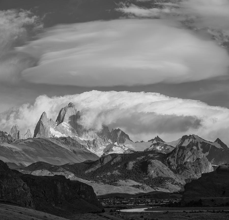 Black And White Photograph - El Chalten by Christian Heeb
