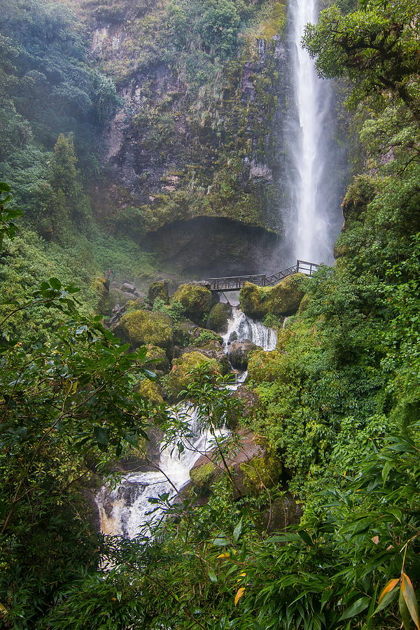El Charro Waterfalls, Ecuador Photograph by Robert McKinstry
