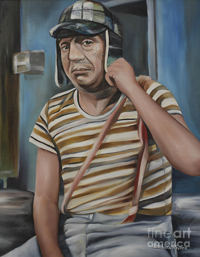El Chavo Del Ocho Painting by Barbara  Rivera