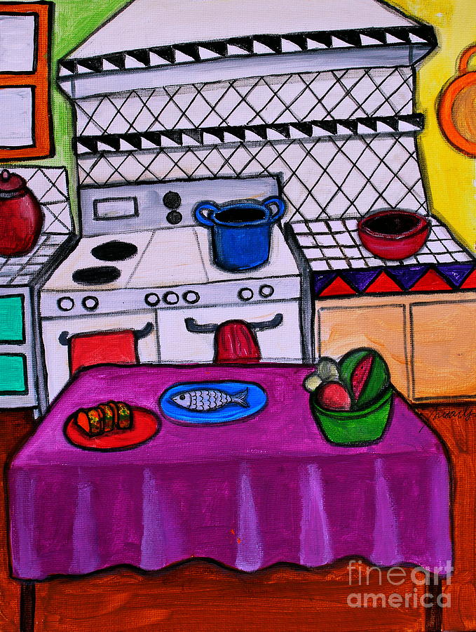 El Cocina Painting by Pristine Cartera Turkus