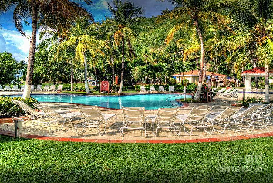 Lounge Chairs Resort Pool How Nice Is That Photograph by David Zanzinger