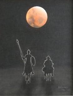 El Cris del Sol y la Luna Painting by Edwin Alverio