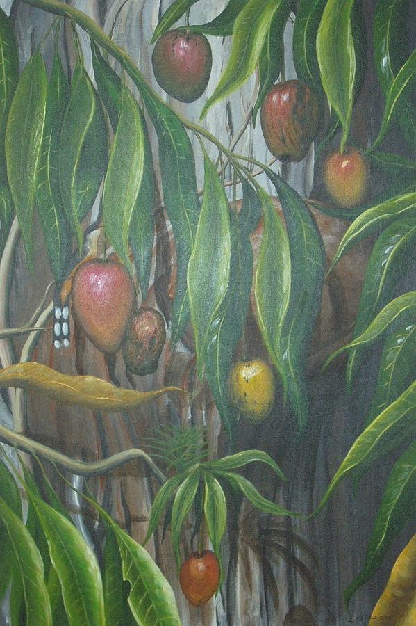 Mango Painting - El Cucu De Mango by Toyo Perez