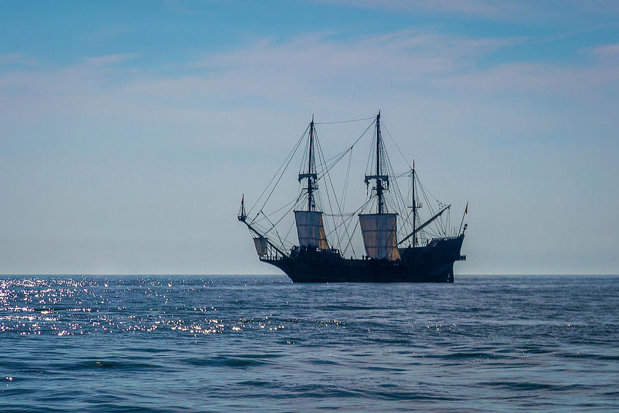 El Galeon Andalucia - Lake Erie Fairport Harbor Photograph by Jack R Perry