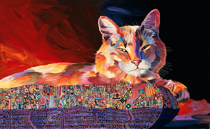 El Gato Sonata Painting by Bob Coonts
