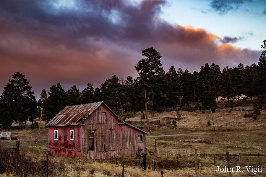 Barn Photograph - El Granero Rojo by John Vigil