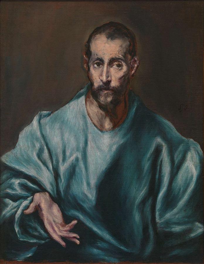 El Greco And Workshop Saint James The Elder 1608 - 1614 Painting