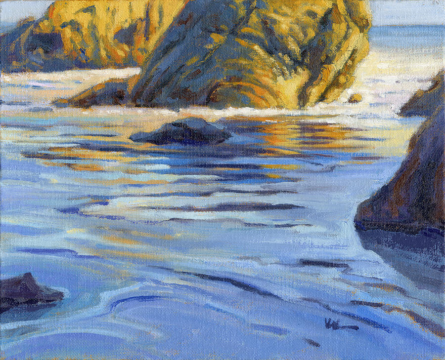 Pacific Reflections 2 Painting by Konnie Kim