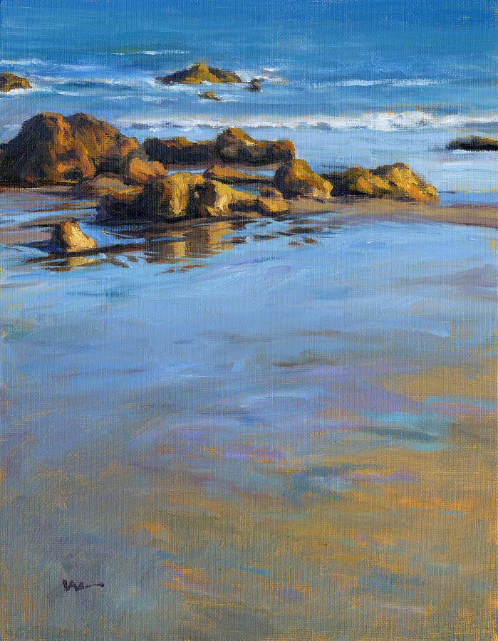 Pacific Reflections Painting by Konnie Kim