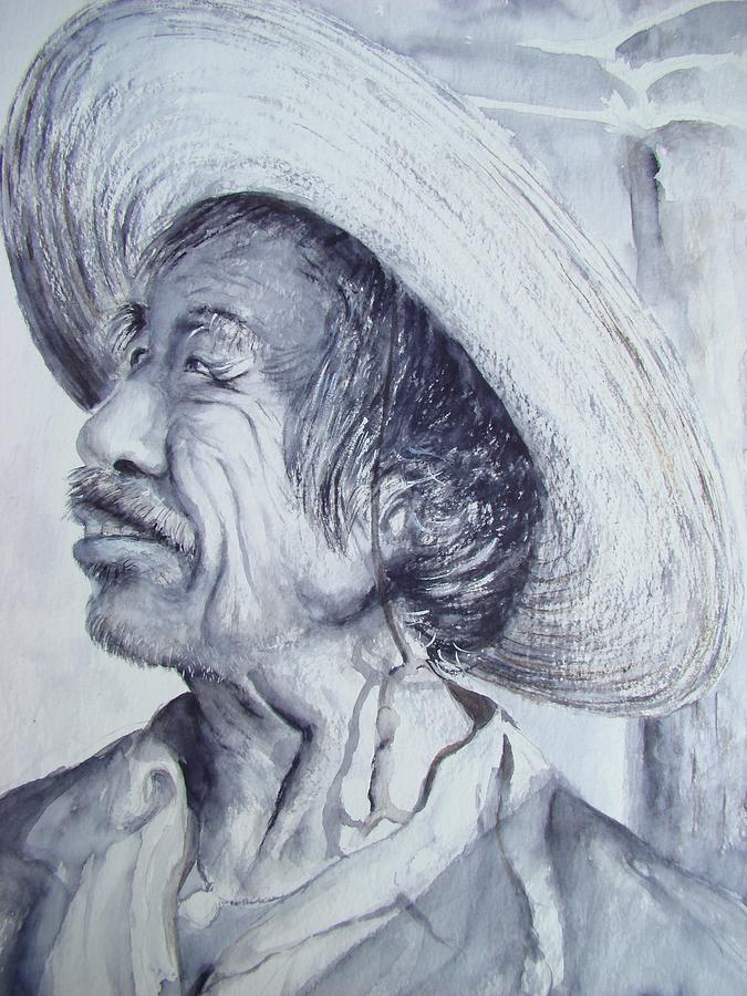 El Mexicano Painting by Myra Evans