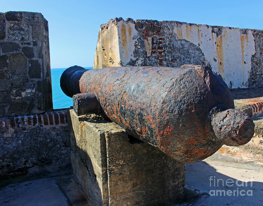 El Morro Cannon Photograph by Cheryl Del Toro