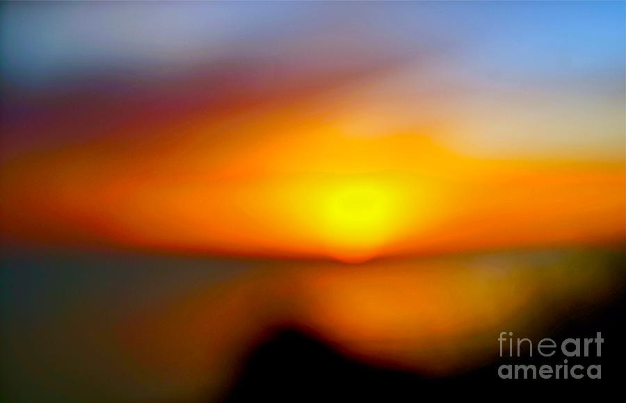 El Nino Sunset Abstract Photograph by Michael Cinnamond