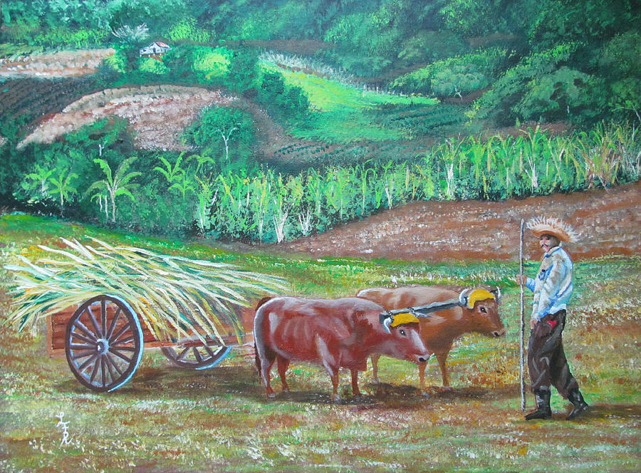 El Paraiso Del Campesino Painting by Luis F Rodriguez