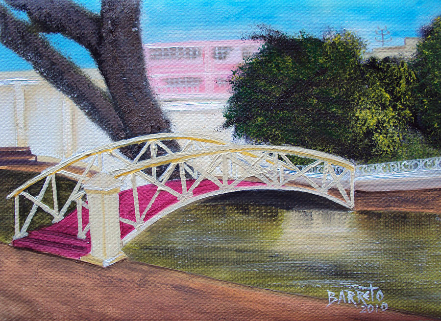 El Parterre in Aguadilla PR Painting by Gloria E Barreto-Rodriguez