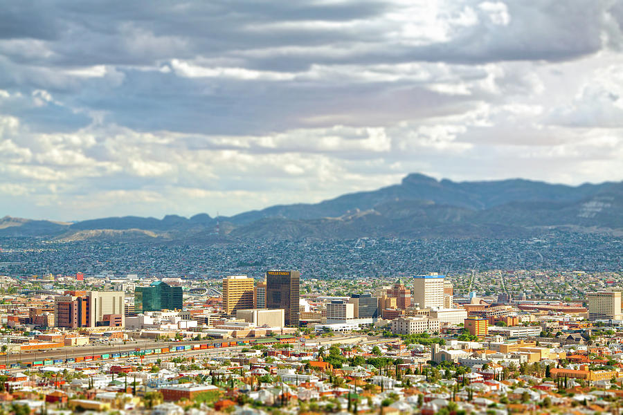 El Paso Texas Downtown View Photograph by SR Green