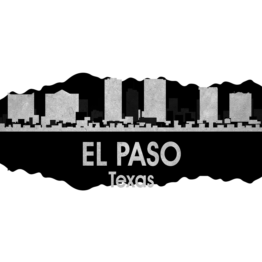 El Paso Mixed Media - El Paso TX 4 Squared by Angelina Tamez