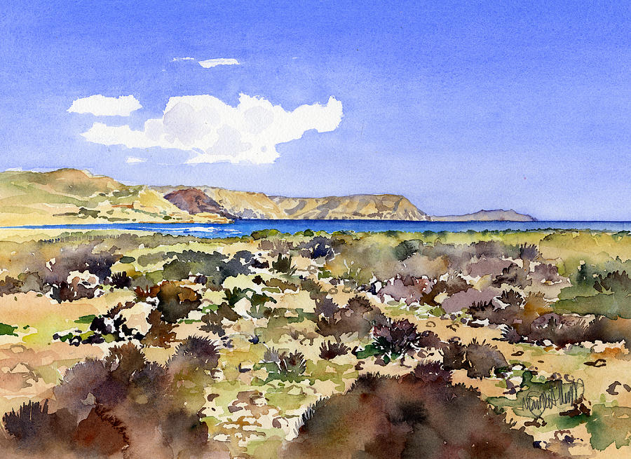 El Playazo de Rodalquilar Painting by Margaret Merry