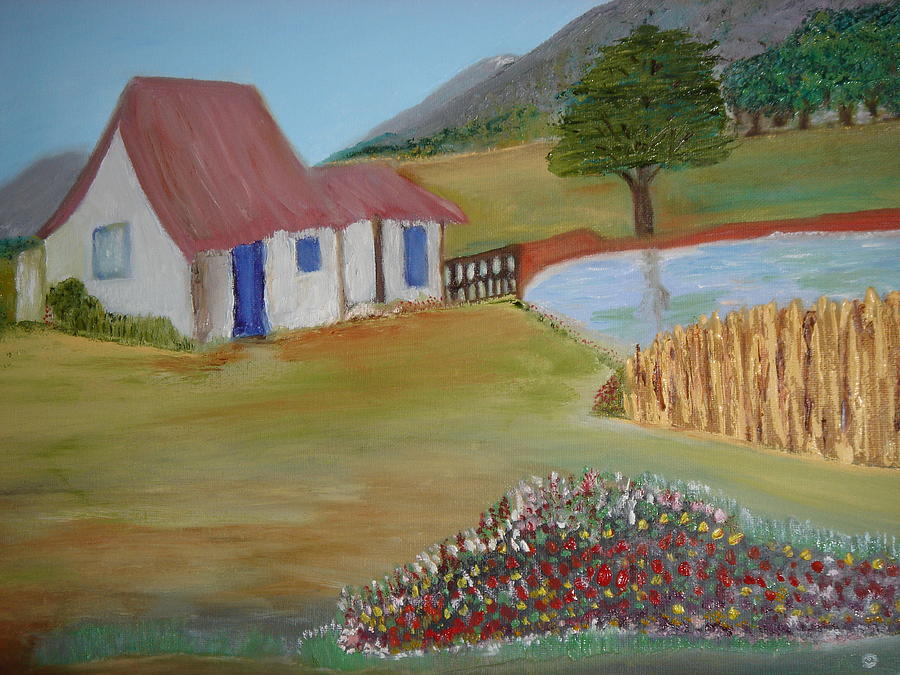 Landscape Painting - El pozo.. by Sara Perez Landscape Painting - El pozo.. by Sara Perez