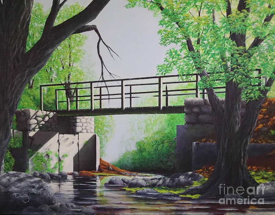 El puente Painting by Daniel Sanchez - Fine Art America