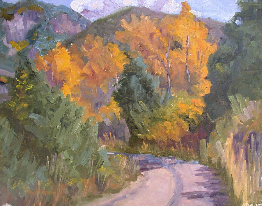 Fall Painting - El Salto Beauty by Nancy Delpero Fall Painting - El Salto Beauty by Nancy Delpero