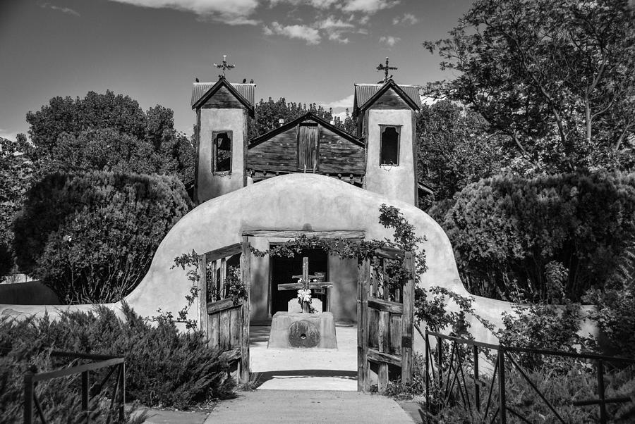 El Santuario de Chimayo - BW Photograph by Joye Ardyn Durham