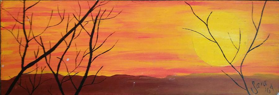 Sunset Painting - el Sol en Pleno Otono by Sara Baker