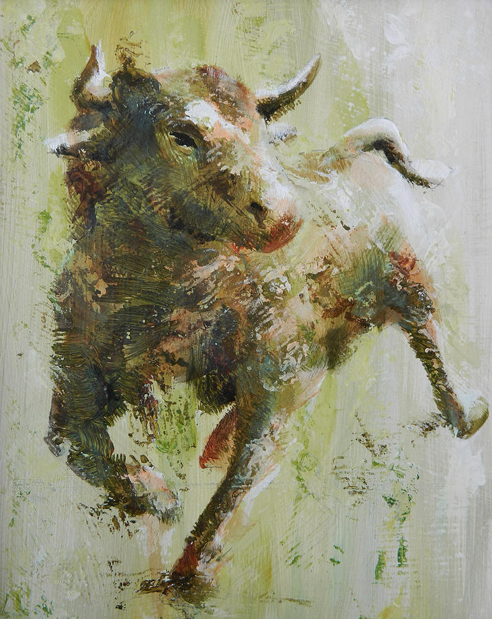 Bull Painting - El Toro by John Henne