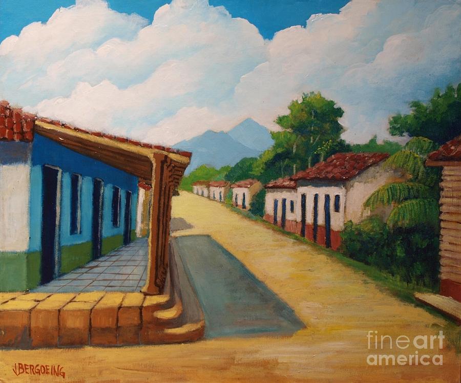 El Viejo, Nicaragua Painting by Jean Pierre Bergoeing