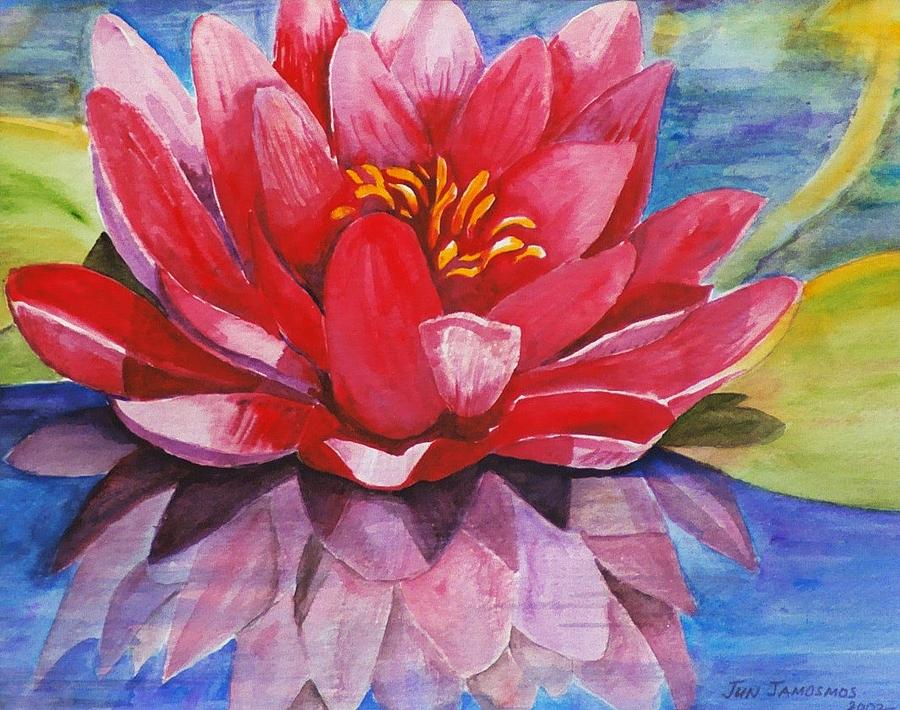Lily Painting - Ela Lily by Jun Jamosmos
