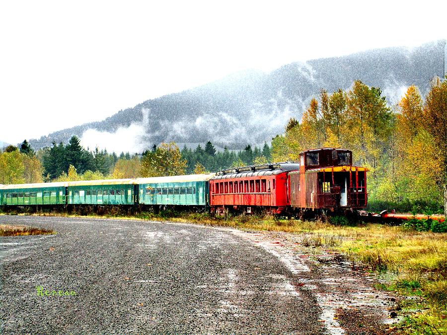 Mt Rainier Washington Scenic Railway Photograph by A L Sadie Reneau