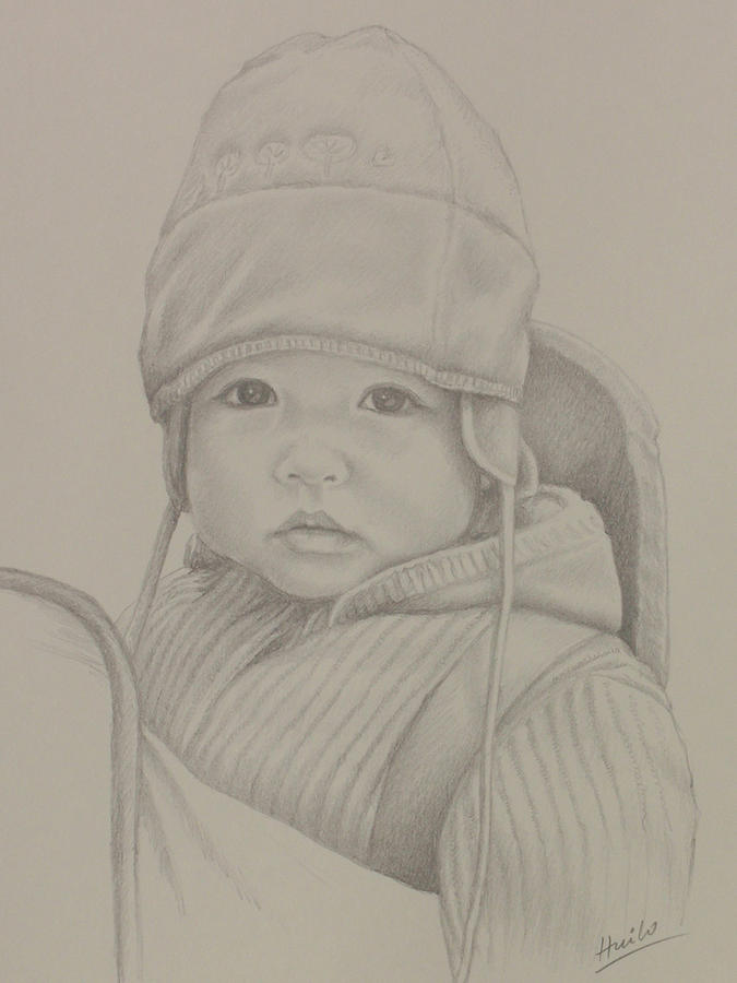 Elda baby Drawing by Julio Huilo Sotomarino - Fine Art America