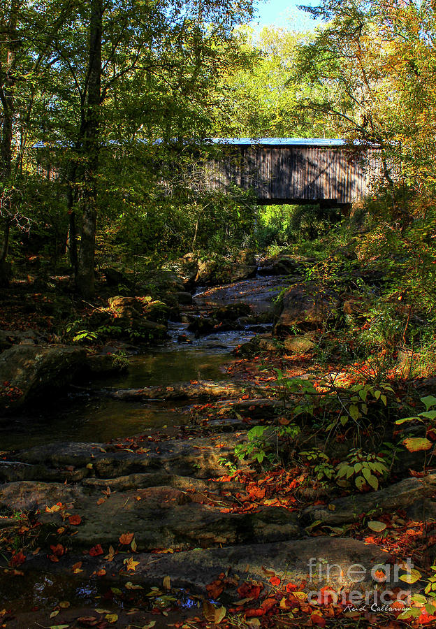 Elder Mill Covered Bridge 2 Art Photograph by Reid Callaway