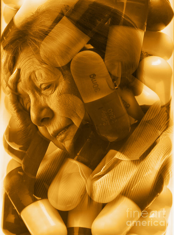 Elderly Drug Use Photograph by George Mattei
