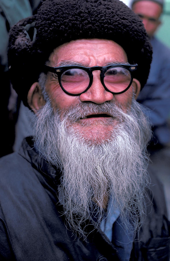 Elderly Man In Mongolia Photograph