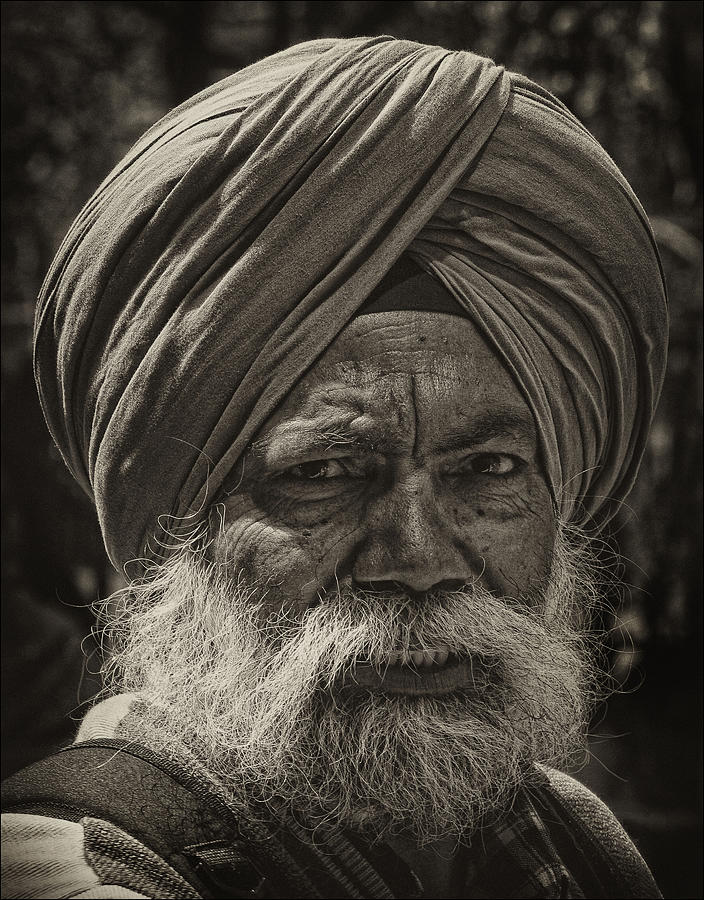 Elderly Sikh  Photograph by Robert Ullmann