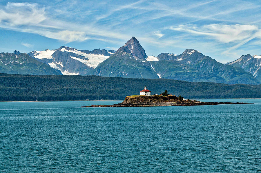 Eldred Rock Lighthouse - Lynn Canal Photograph by Cathy Mahnke