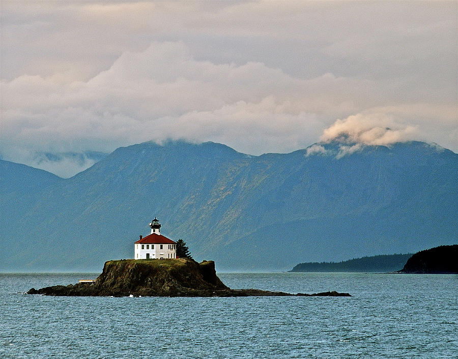 Lighthouse Photograph - Eldred Rock Lighthouse Skagway by Michael Peychich