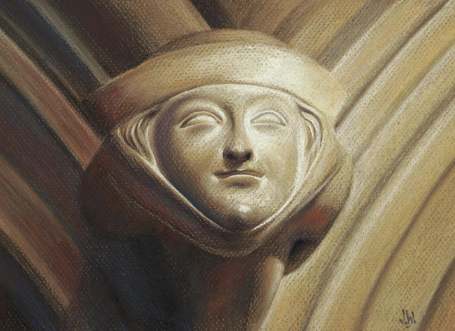 Eleanor of Aquitaine Pastel by Joe Winkler