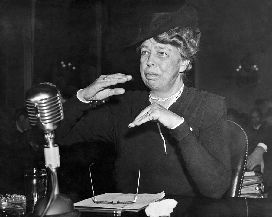 Eleanor Roosevelt At Hearing Photograph by Underwood Archives