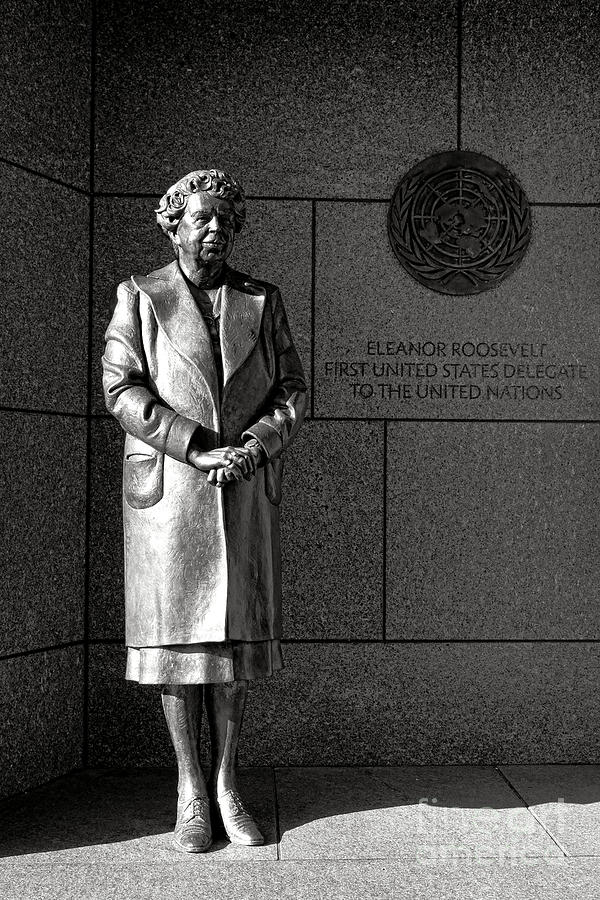 Eleanor Roosevelt Sculpture  Photograph by Olivier Le Queinec