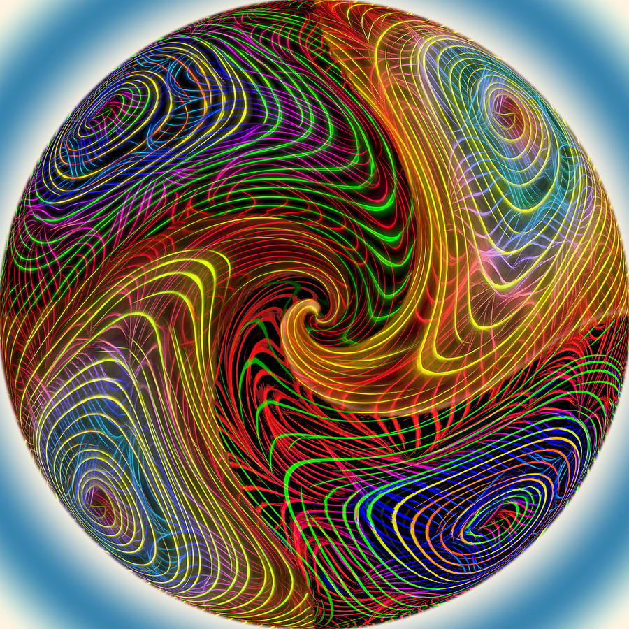 Electric Ball of Yarn Digital Art by John Haldane